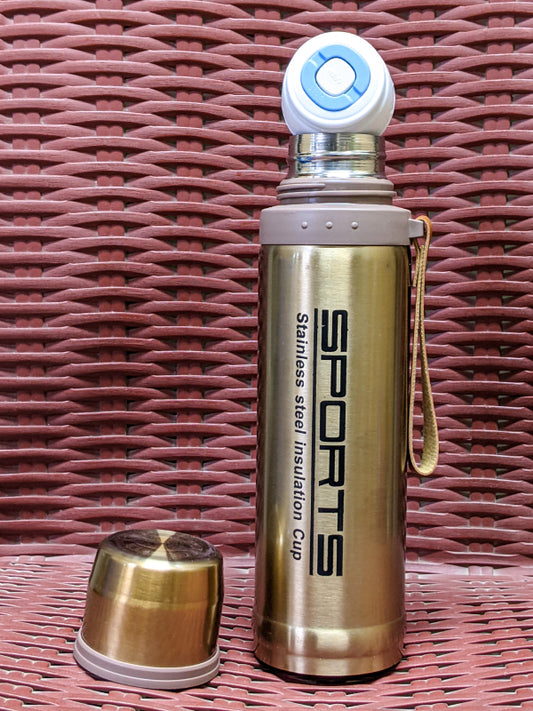 Golden Stainless Steel Vacuum Flask/Insulated Water Bottle D-45