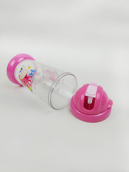 Baby Anti Spill Learning Sippy Cup White Pink - 300ML
