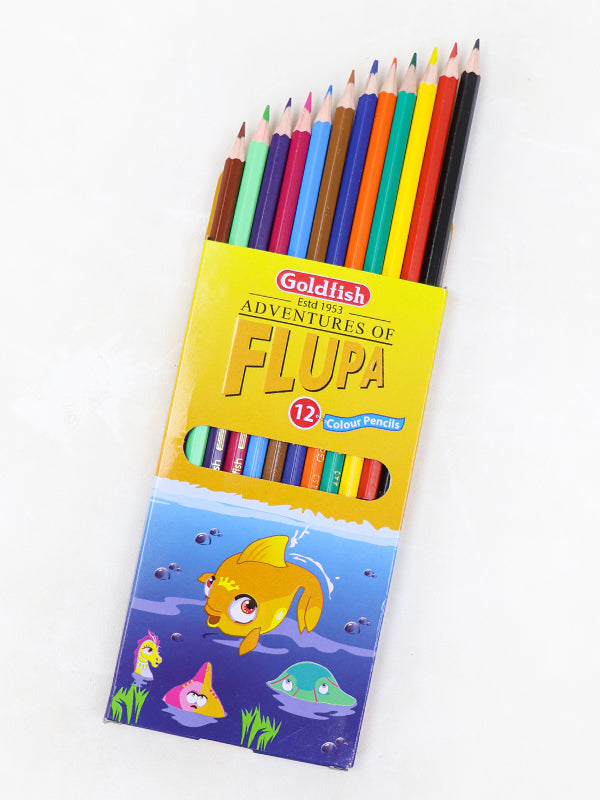 Goldfish Flupa Color Pencils - 12Pcs