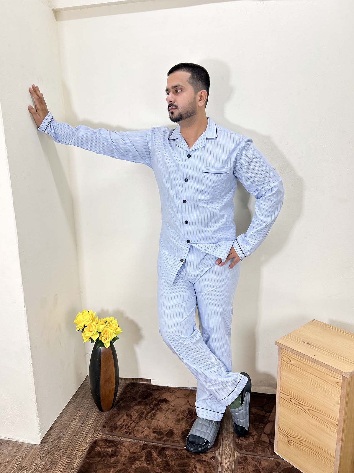 Blue Lines Night Suit For Men MNS23