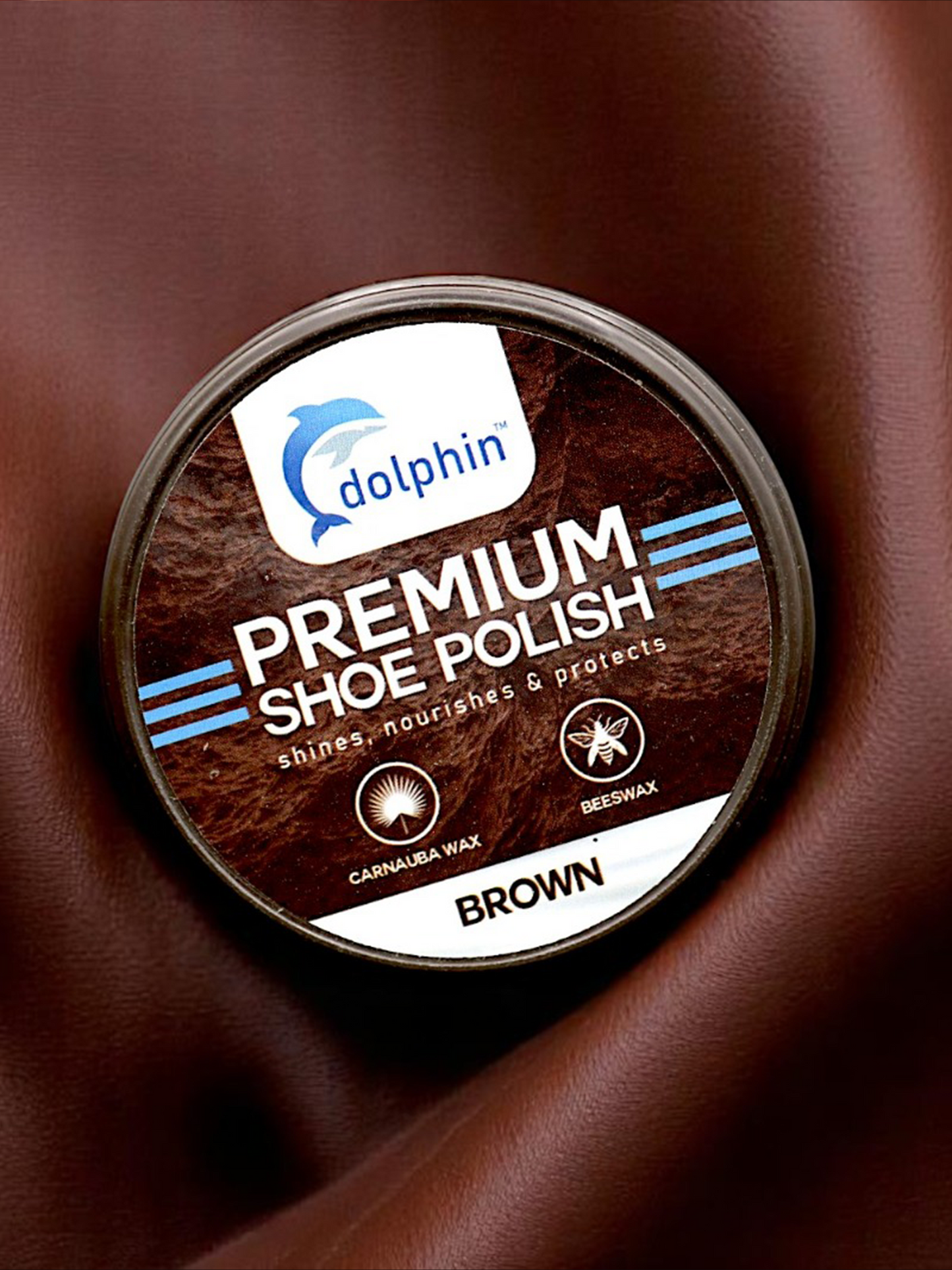 Dolphin Shoe Polish Brown SP13