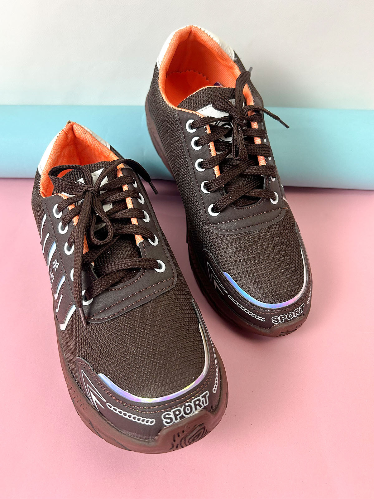 Dark Brown Casual Sneakers For Men MJS231