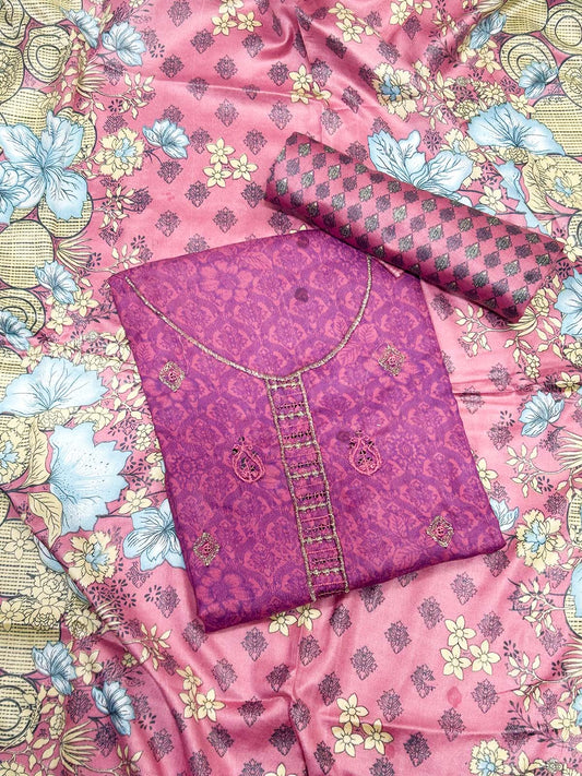 3Pcs Unstitched Digital Lawn Suit For Women WU231