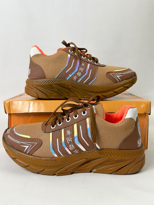 Brown Casual Sneakers For Men MJS233