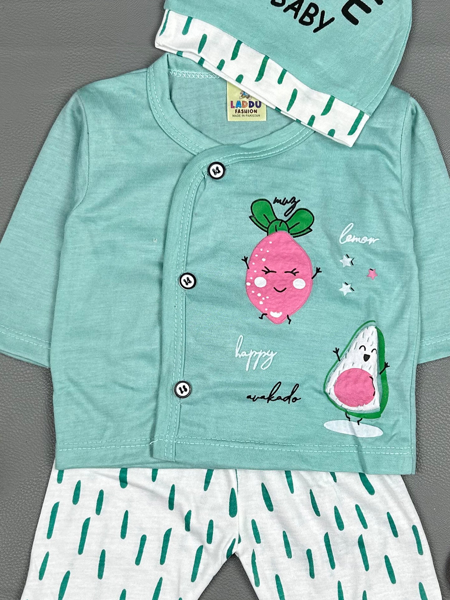 0Mth - 3Mth Cute Sea Green Baby Suit For Newborn NBS305