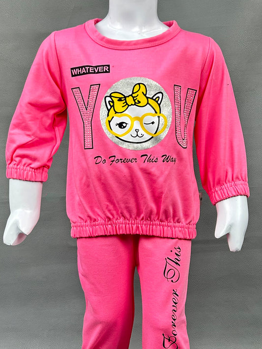 1Yr - 4Yrs Forever Pink Suit For Girls SK GS115