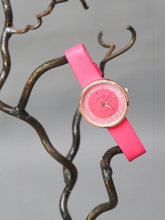 Pink Stylish Wrist Watch for Women WW28