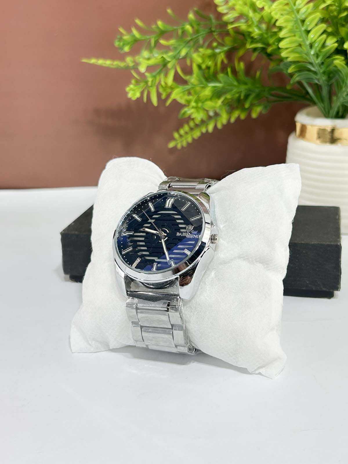 Silver Stainless Steel Watch For Men MW208