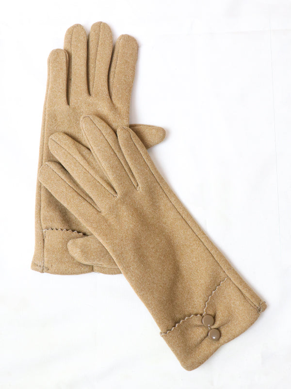 Camel Brown Women's Winter Gloves / Girls Winter Gloves / Full Finger Gloves WG03