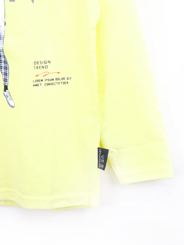 ATT Boys T-Shirt 5Yrs - 10 Yrs Trend Light Yellow