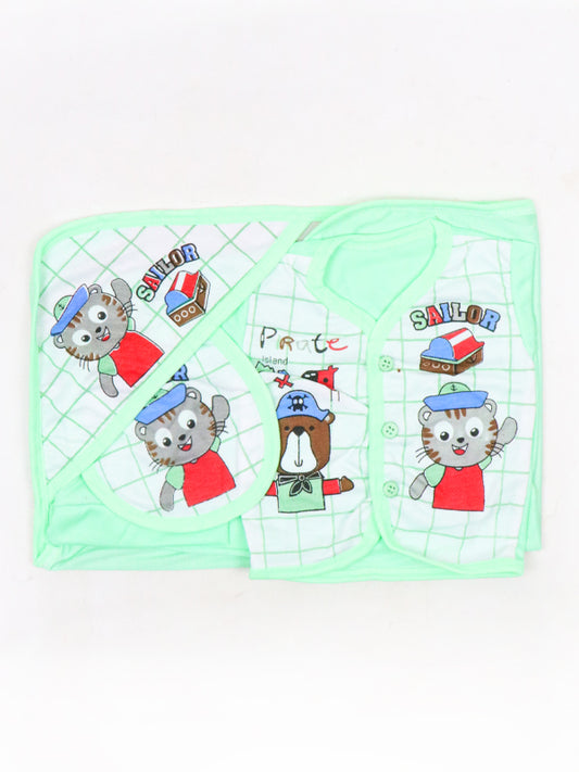 PG Newborn Pack of 5 Gift Set 0Mth - 3Mth Sailor Mint Green