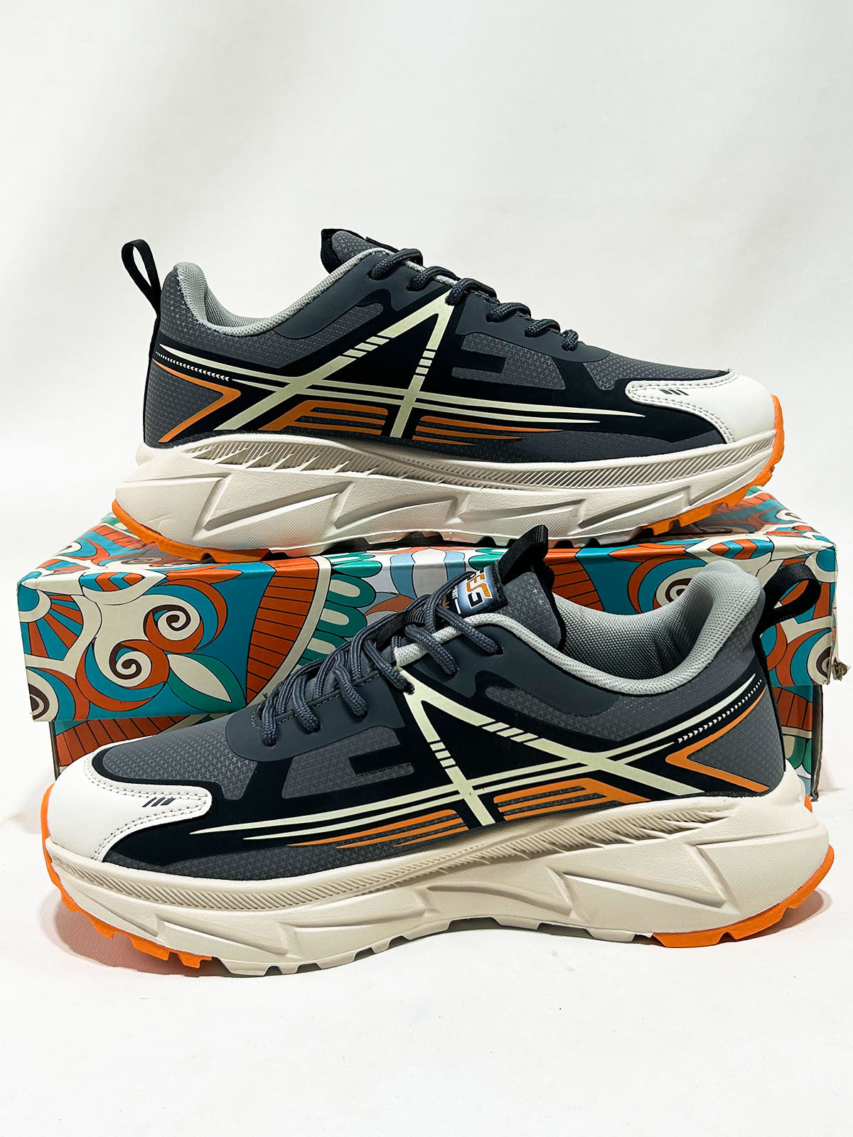 Grey Imported Casual Sneakers For Men MJS241