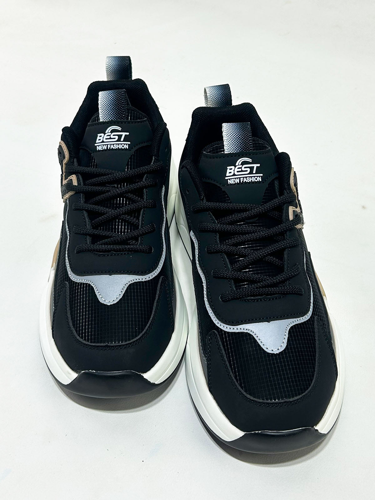 N Black Imported Casual Sneakers For Men MJS243