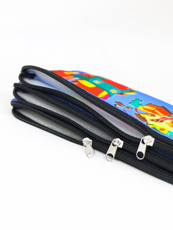 Zipper Pencil Pouch For Boys - Multidesign