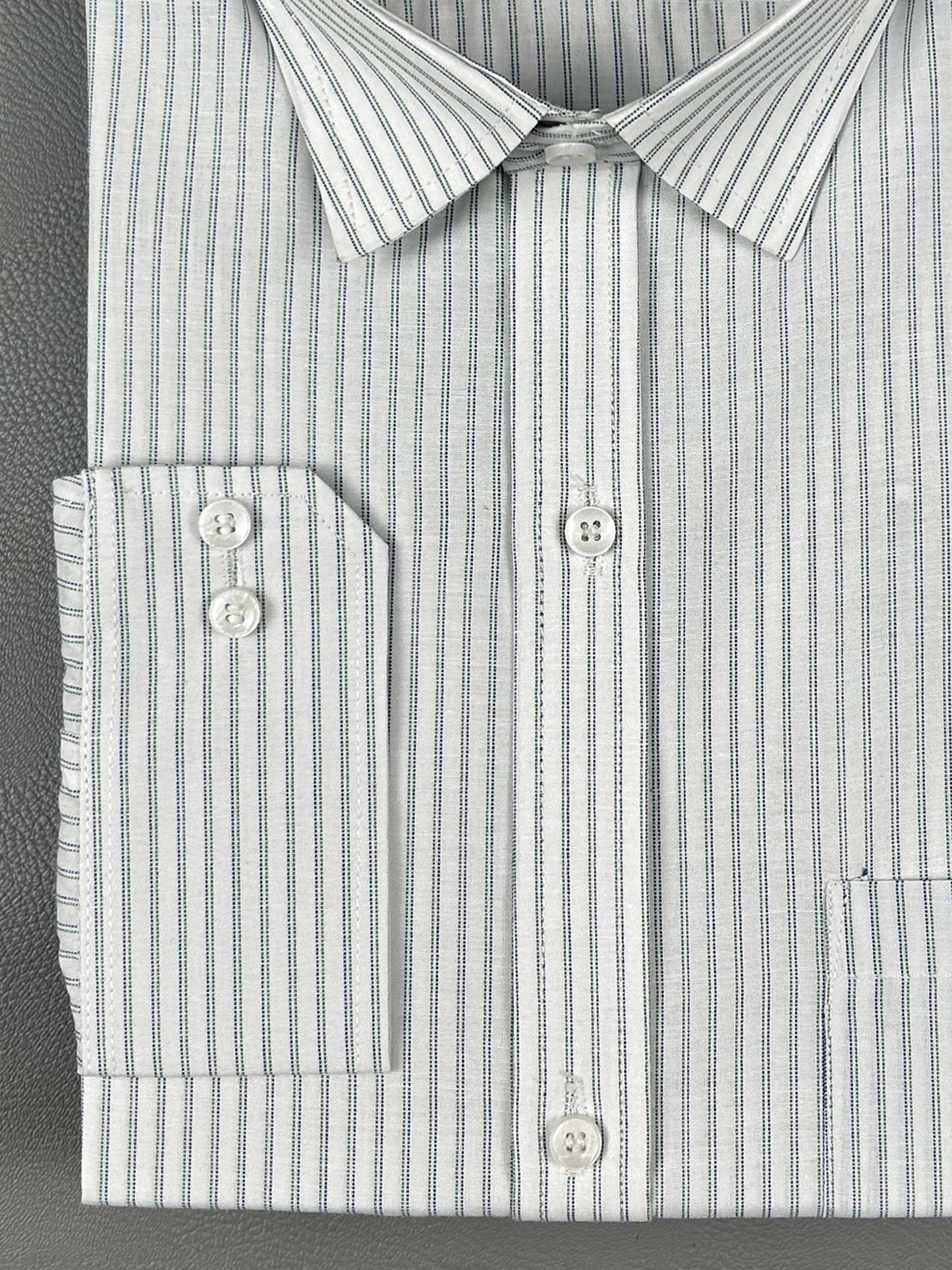 Green Lines Formal Dress Shirt For Men MFS198