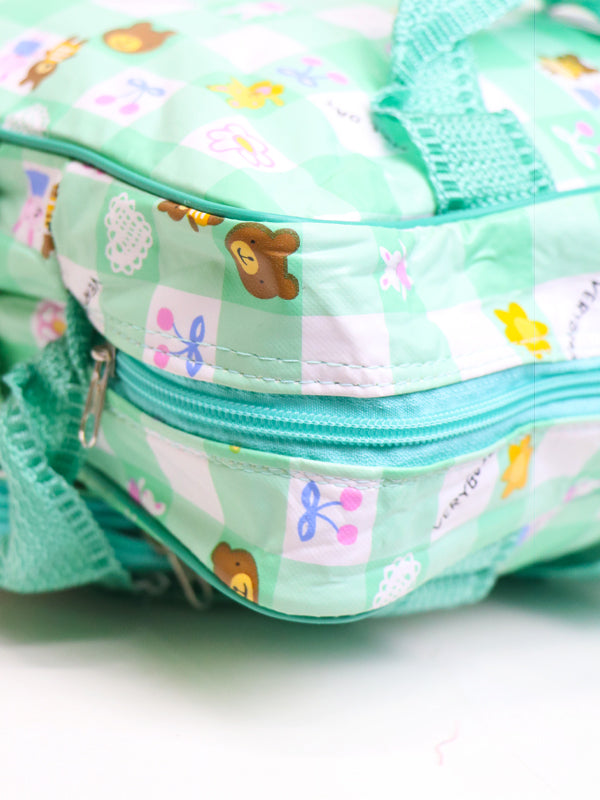 Newborn Baby Diapers Bag ABC Light Green