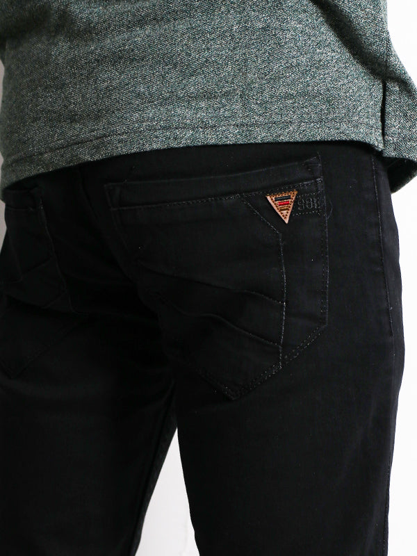 Men's Regular Fit Stretchable Denim Jeans Black