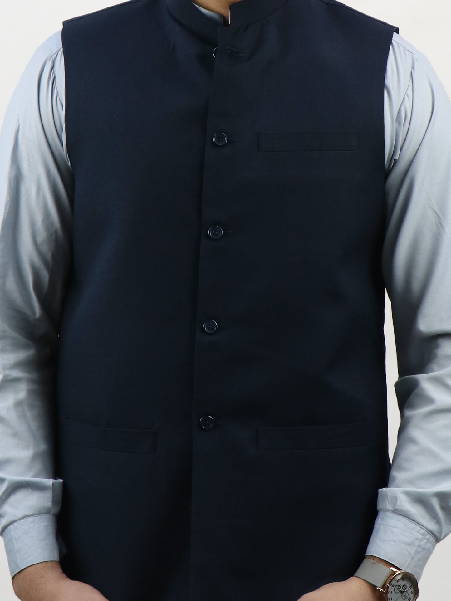 Navy Blue Waistcoat for Men MW01