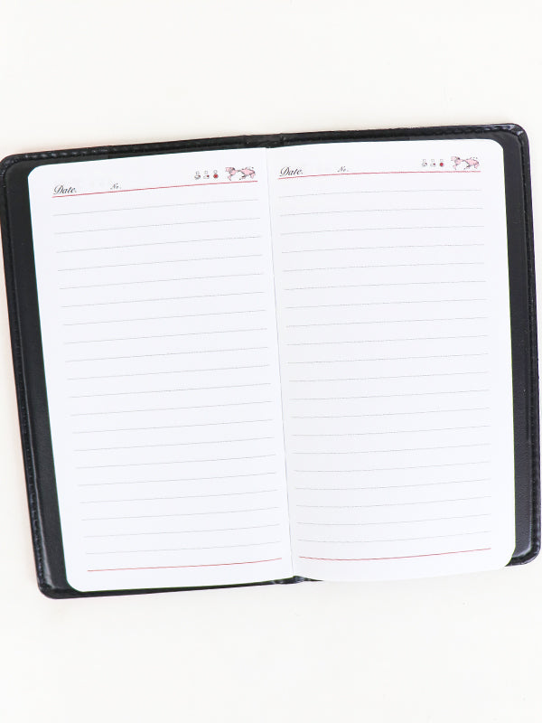 Leather Styled Diary Black & Red