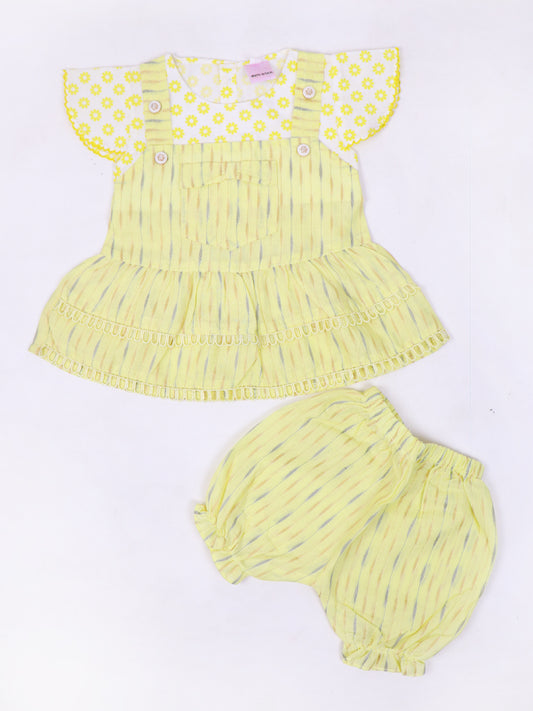 NBYS08 BG Newborn Baby Suits 6Mth - 12Mth Flower Yellow