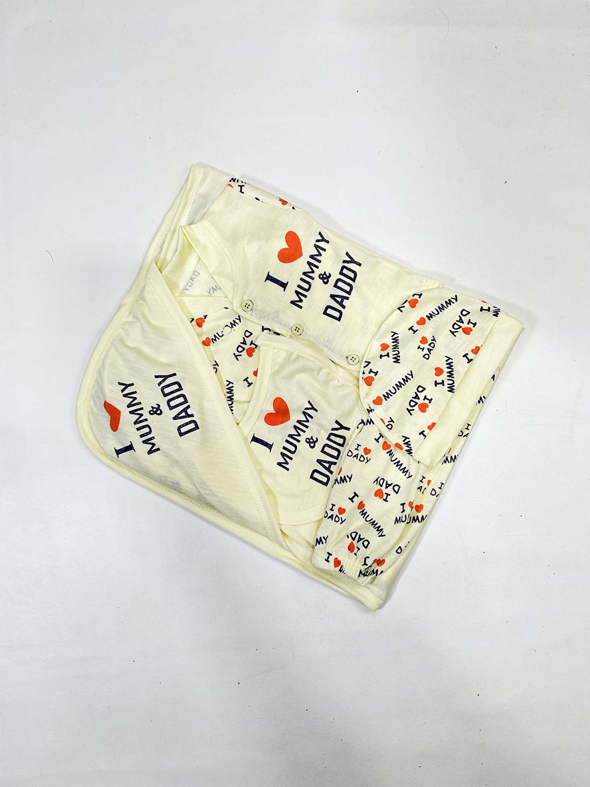 0Mth - 3Mth Yellow 5Pcs Gift Set For Newborn HG NBGS255