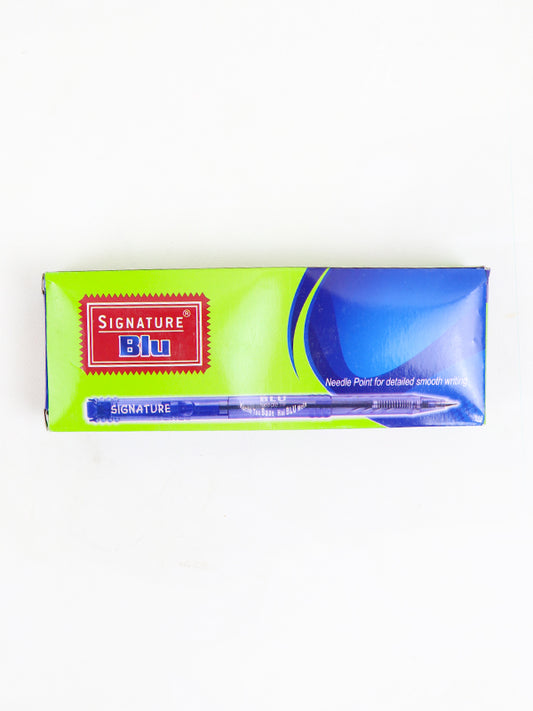 Pack Of 10 Signature Blu Ball Pen - Blue