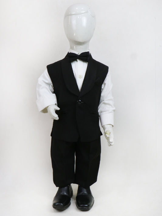 BCP08 4 PCS Suit for Boys 6Mth - 14Yrs Black