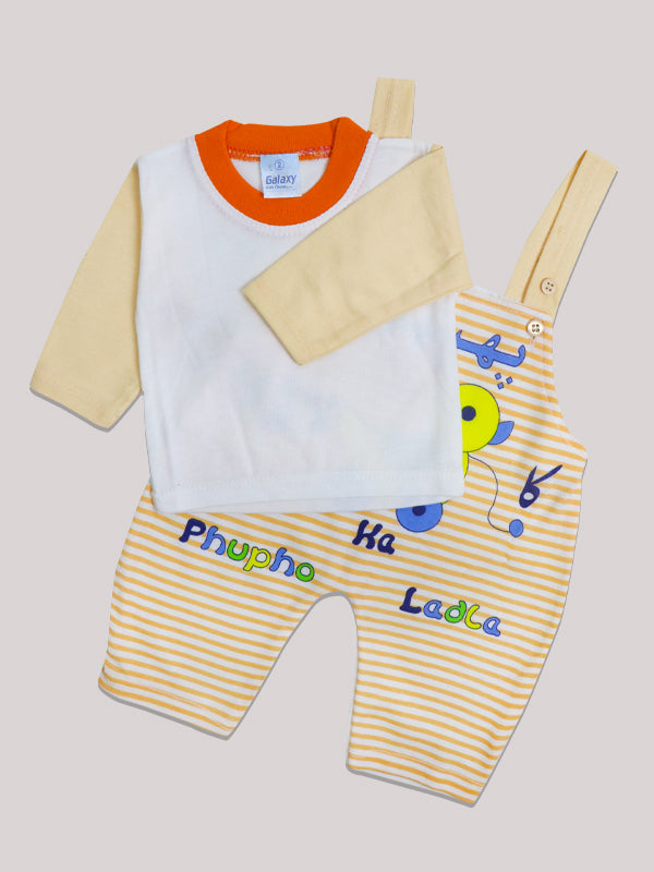 HG Newborn Romper 0Mth - 6Mth Phupo Ka Ladla Light Orange