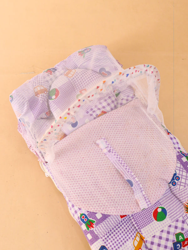 Purple Sleeping Bag With Mosquito Net For Newborns N NBSB08