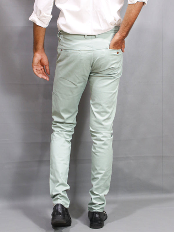 Light Grey Cotton Chino Pant For Men MCP08