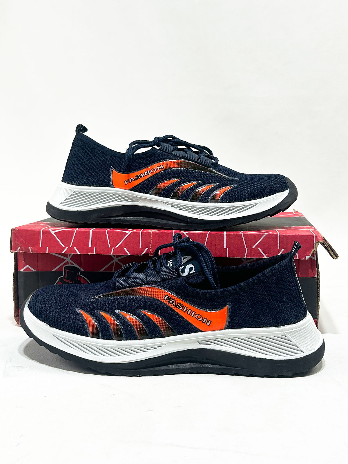 Dark Blue Casual Sneakers For Men MJS253