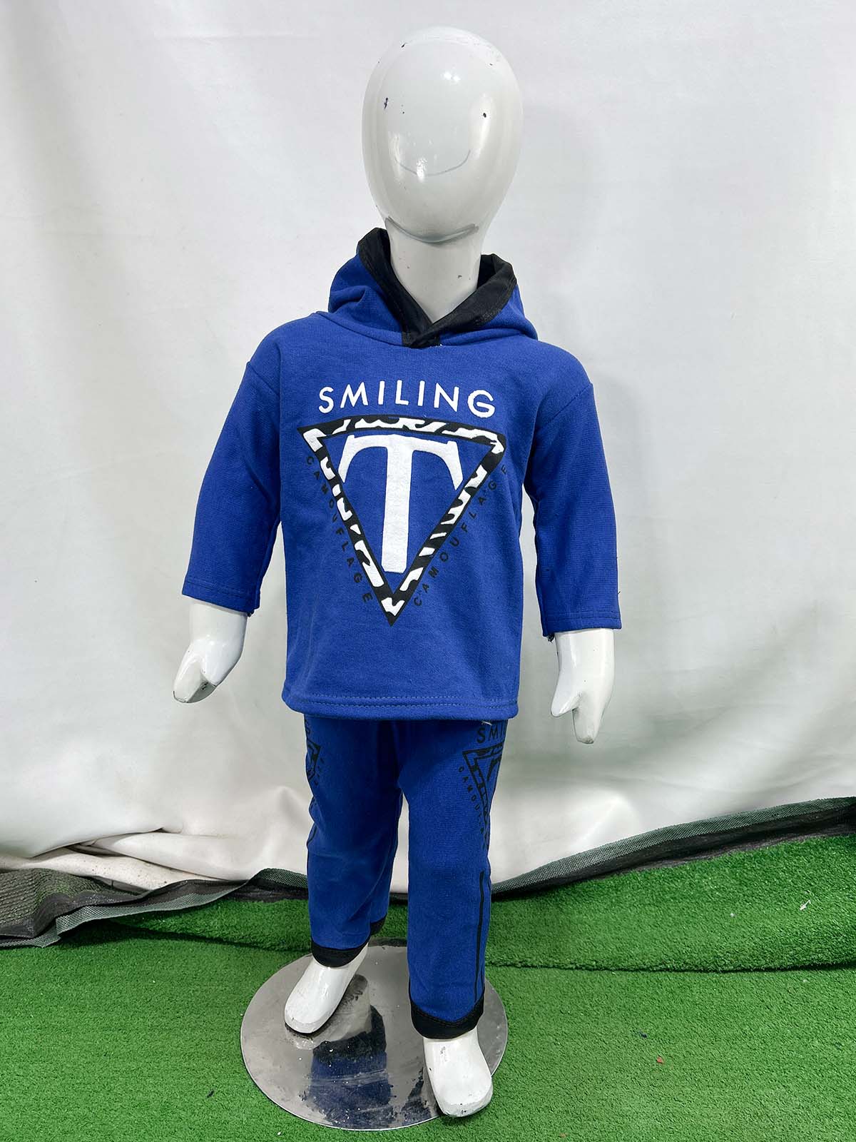 2Yr - 5Yrs Fleece T Blue Suit For Kids SH BS554