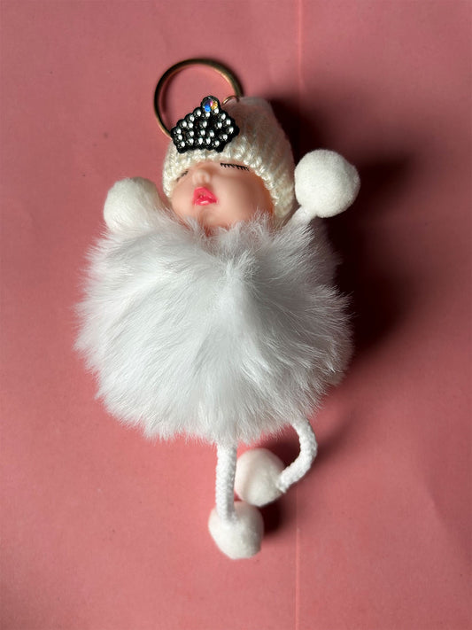 KC55 Baby Key Chain White