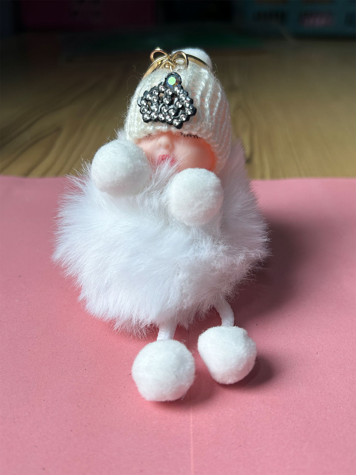 KC55 Baby Key Chain White