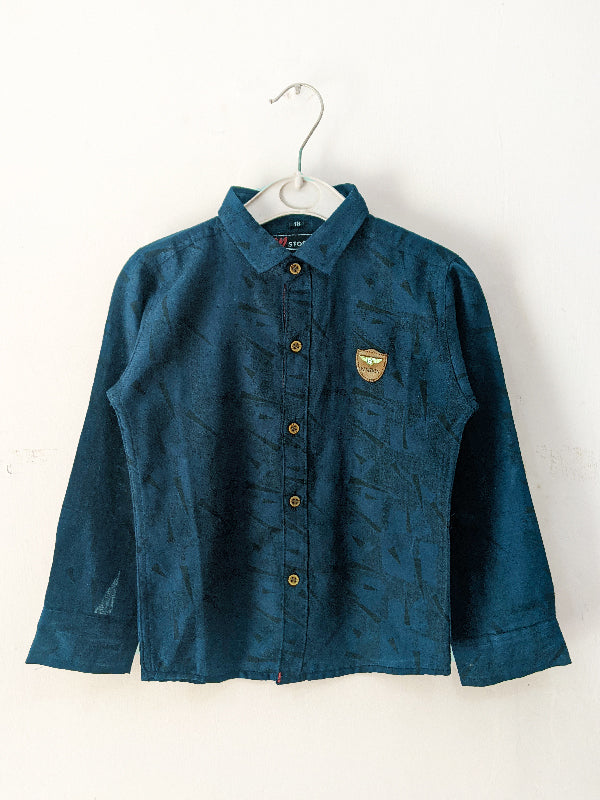 3Yrs - 13Yrs Navy Blue Casual Shirt for Boys BFS06