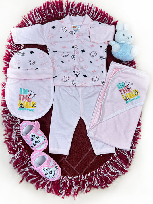 0Mth - 3Mth The Wild 5Pcs Gift Set For Newborn HG NBGS236