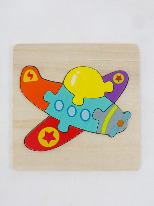 Wooden Airplane Decorative Art Jigsaw Puzzle for Kids