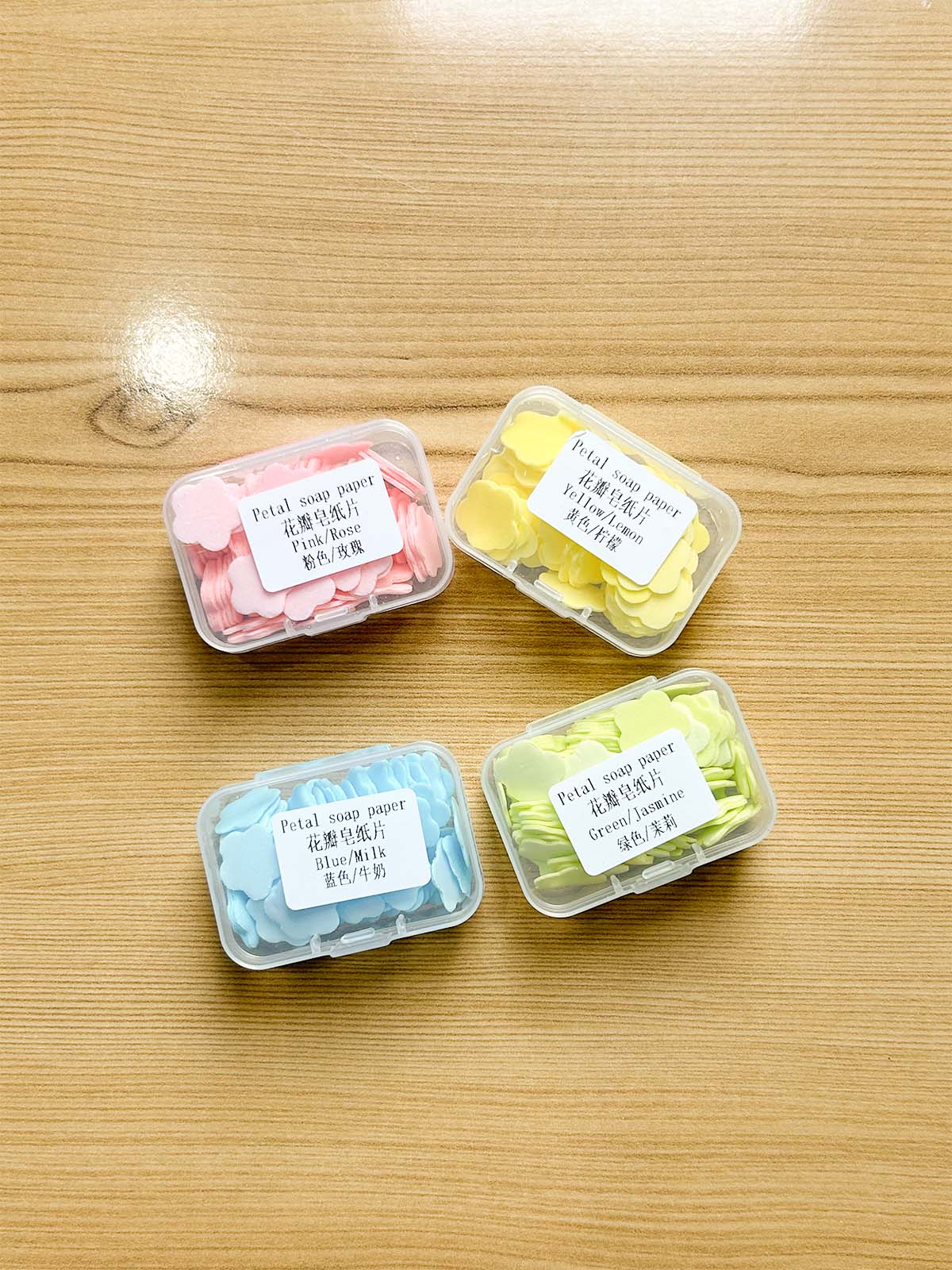 Pack of 4 Petal Paper Soap