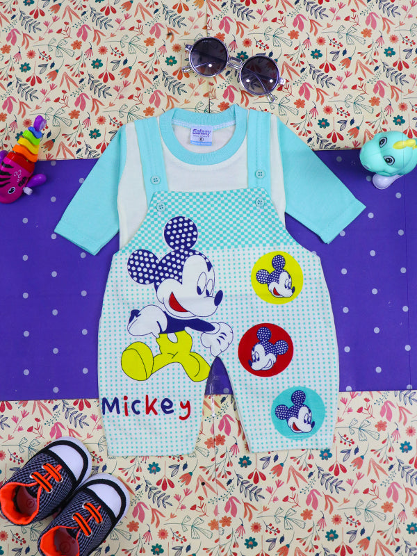 0Mth - 3Mth Mickey Sea Green Romper For Newborn HG NBR33