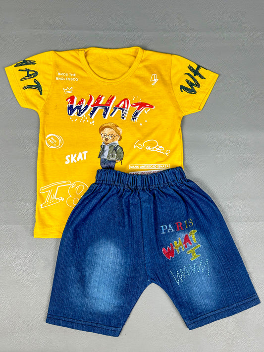 1Yr - 4Yrs What Yellow Suit For Kids RZ BS274