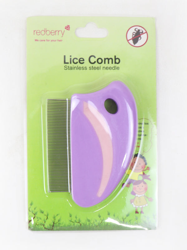 Hair Lice Stainless Steel Comb Handle Brush