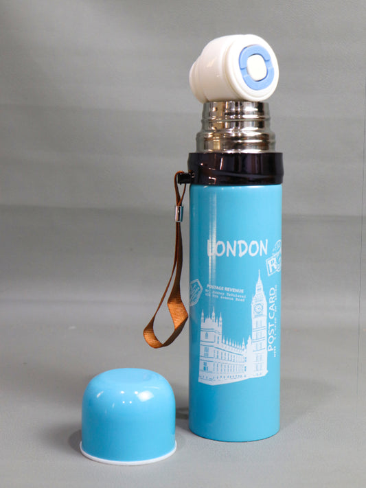 Light Blue Stainless Steel Vacuum Bottle LDN D-23