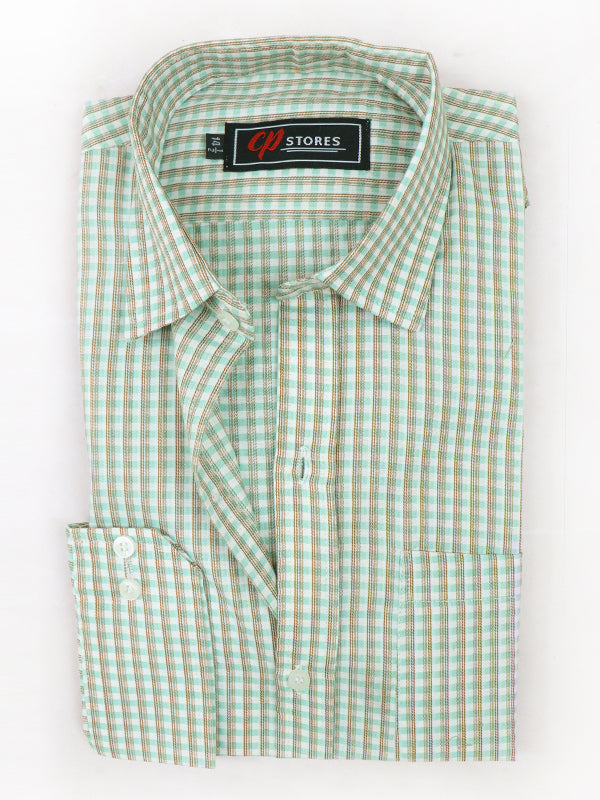 MFS36 AZ Men's Formal Dress Shirt GB Checks