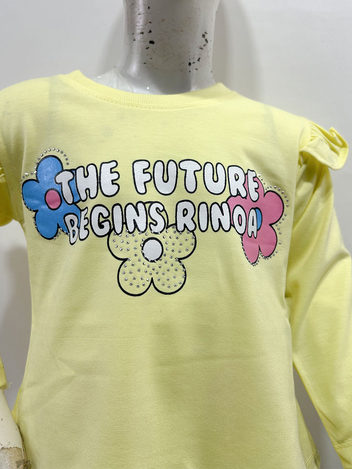 1Yr - 4Yrs Yellow Flower Suit For Girls GS586