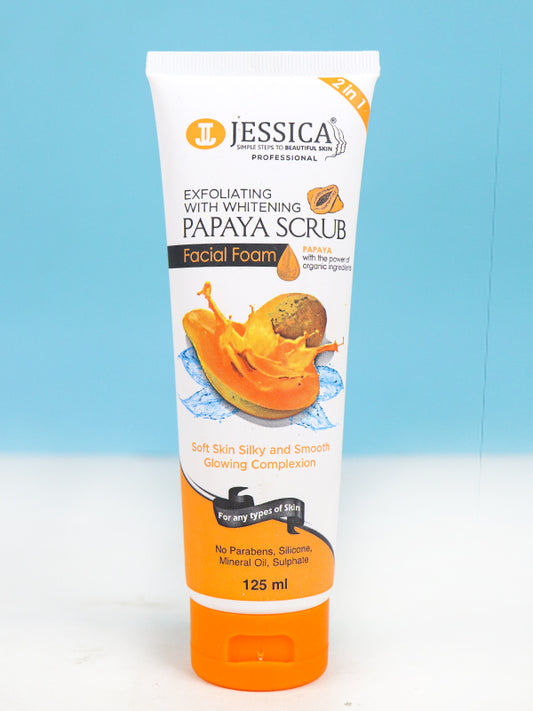 Jessica Papaya Scrub Facial Foam/Face Wash - 125ML