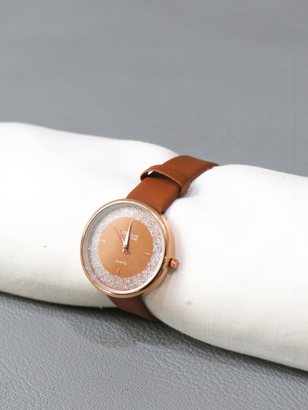 Brown Stylish Wrist Watch for Women WW28