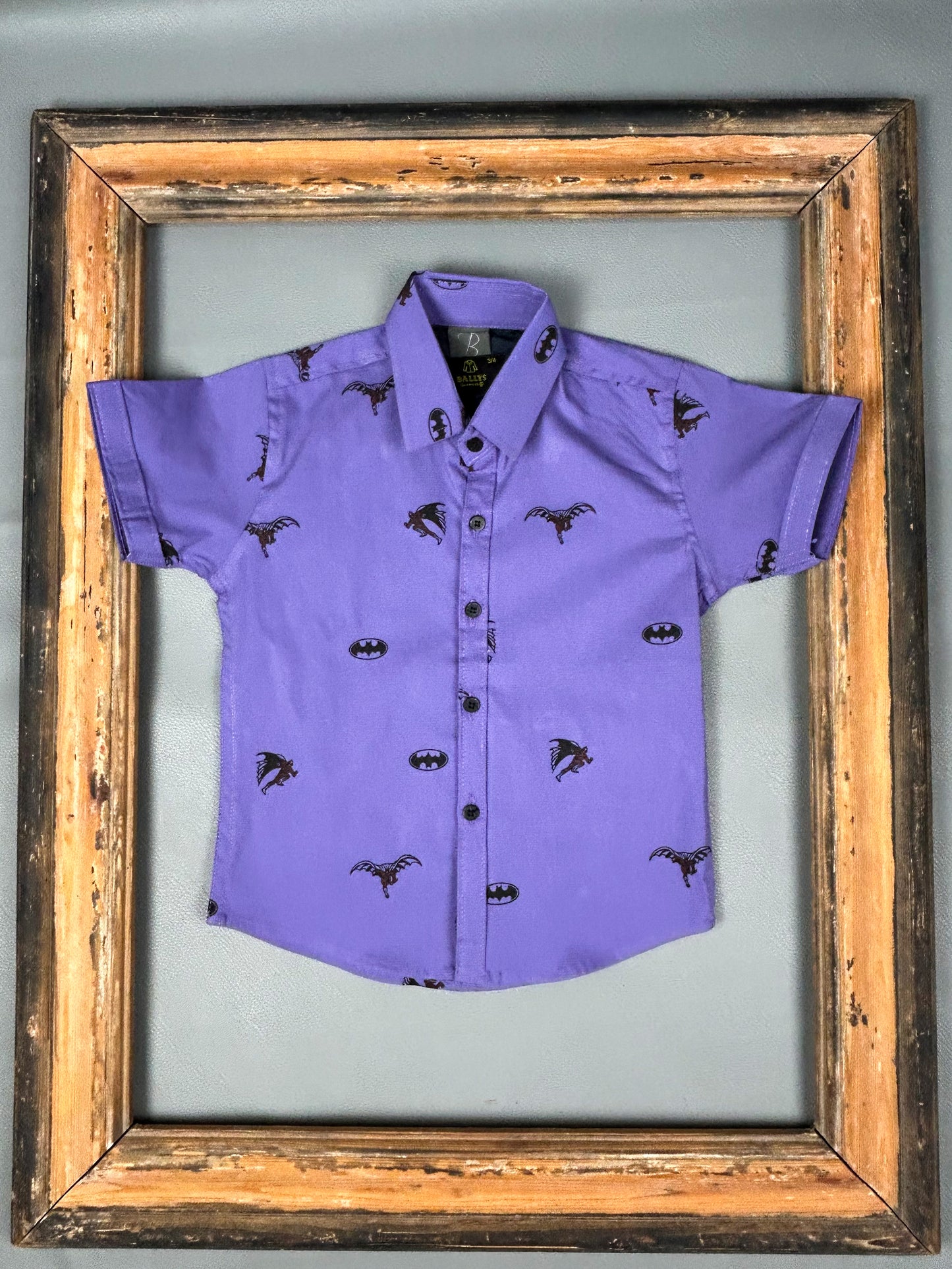 4Yrs - 8Yrs Light Purple Casual Shirt for Boys BCS50