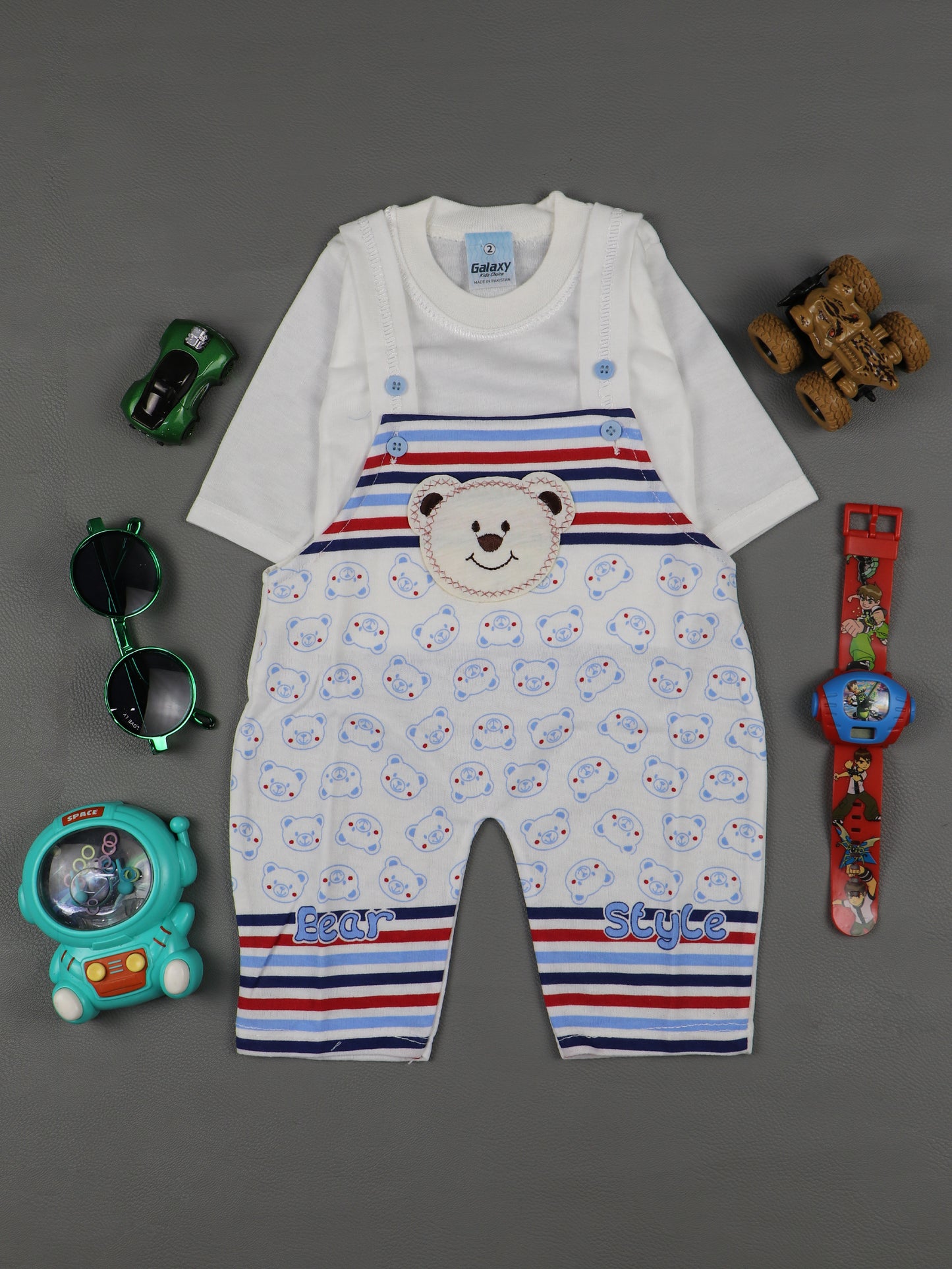 3Mth - 9Mth Bear Blue Romper For Newborn HG NBR55