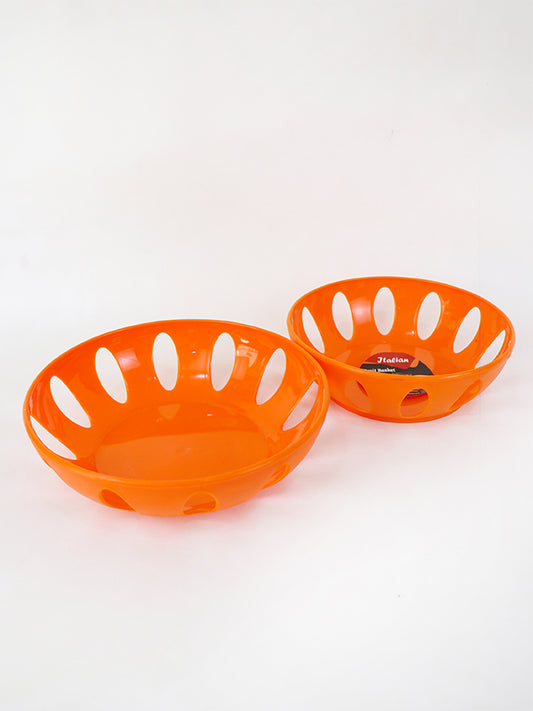 2Pc Italian Fruit Basket Orange