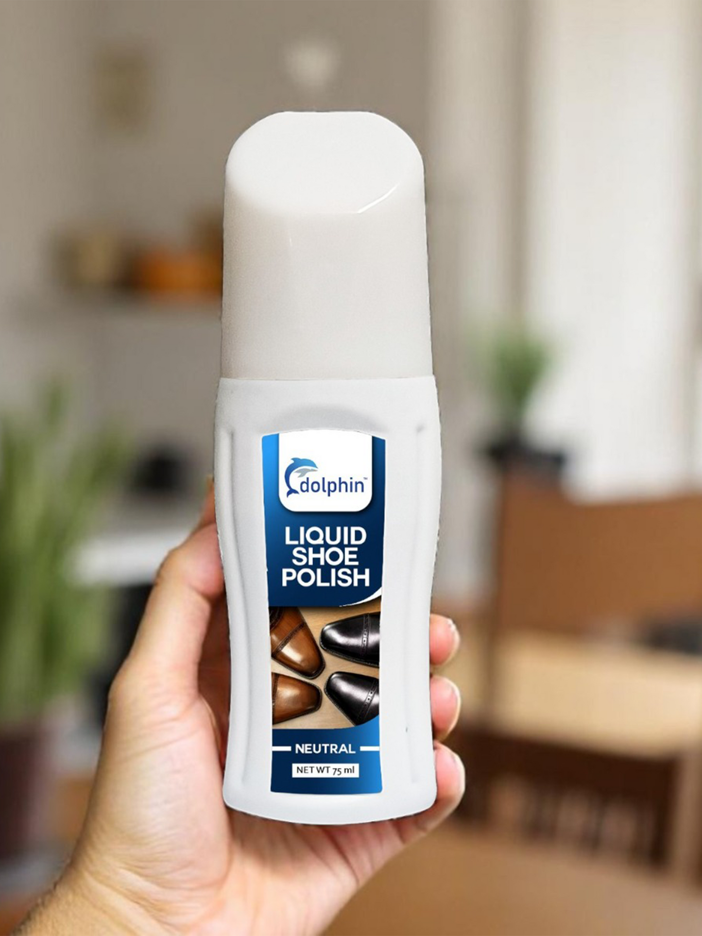 Dolphin Liquid Shoe Polish Natural 75ml SP08